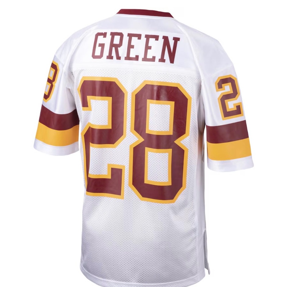 Mitchell & Ness White and Maroon Jersey